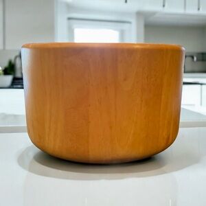 Vintage Wood Salad Bowl